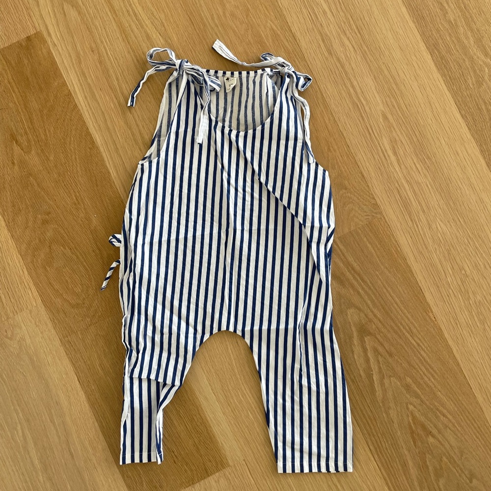 Mouse in the house stripped oversized romper